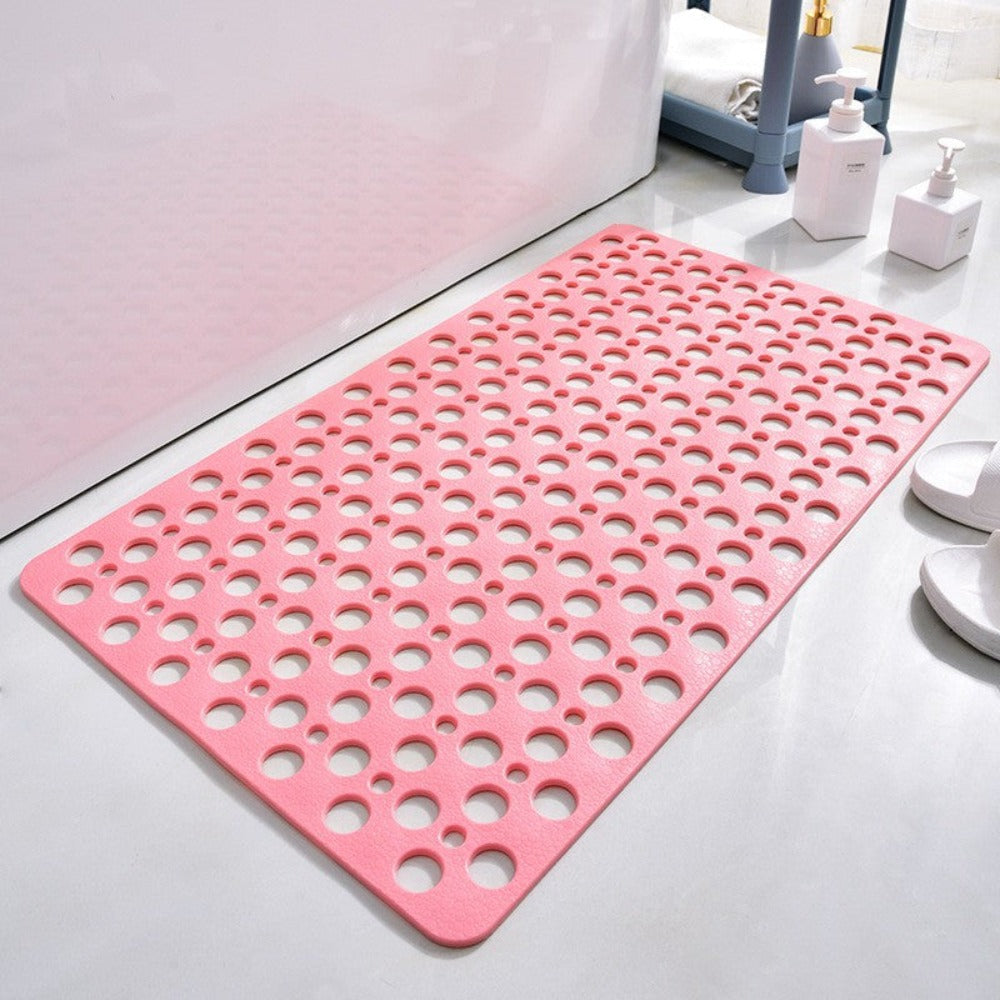 Drainage Shower Mat with Suction Cups