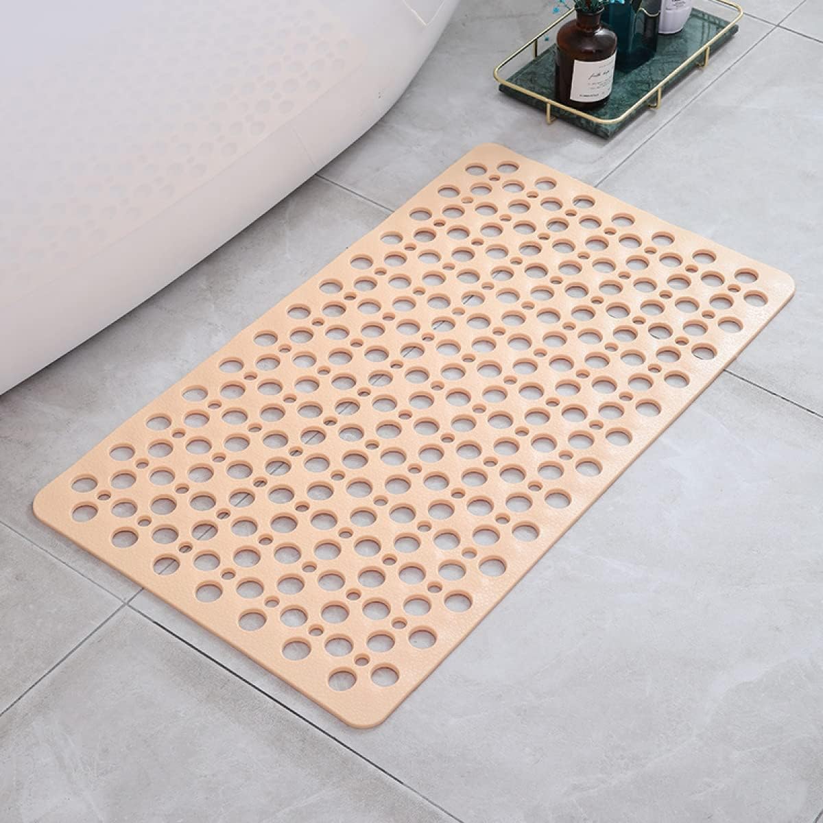 Drainage Shower Mat with Suction Cups